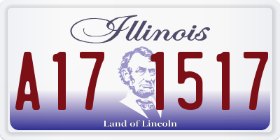 IL license plate A171517