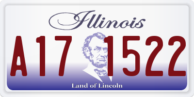 IL license plate A171522