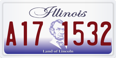 IL license plate A171532