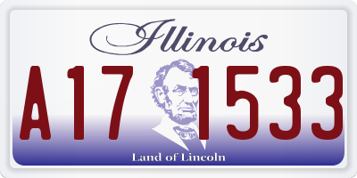 IL license plate A171533