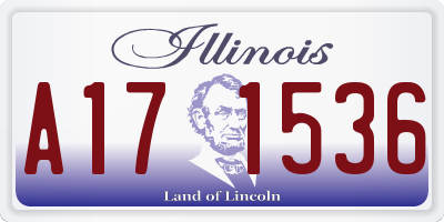IL license plate A171536