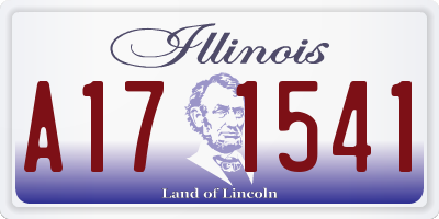 IL license plate A171541