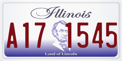 IL license plate A171545
