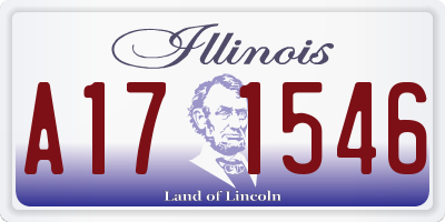 IL license plate A171546