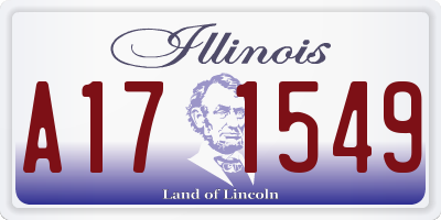 IL license plate A171549