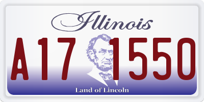 IL license plate A171550