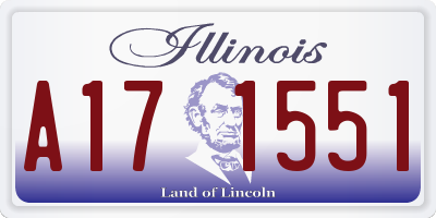 IL license plate A171551