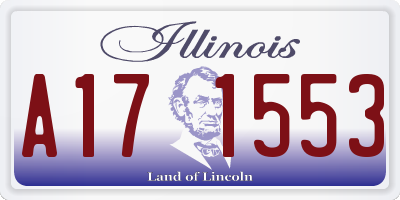 IL license plate A171553