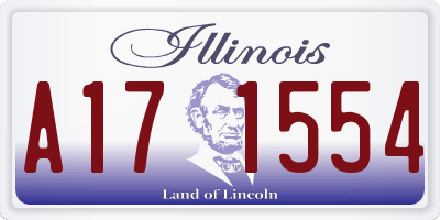 IL license plate A171554