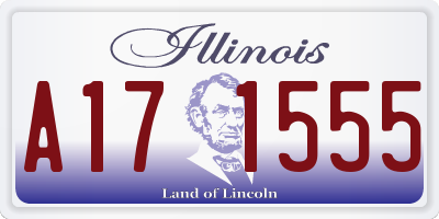IL license plate A171555