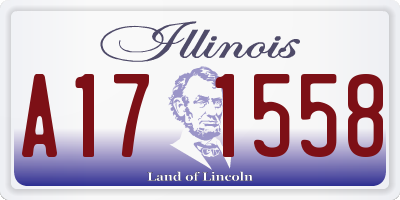 IL license plate A171558
