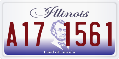 IL license plate A171561