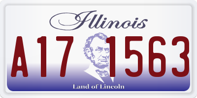 IL license plate A171563