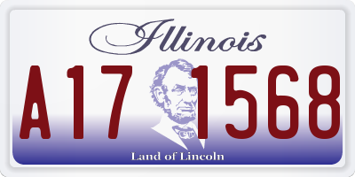 IL license plate A171568