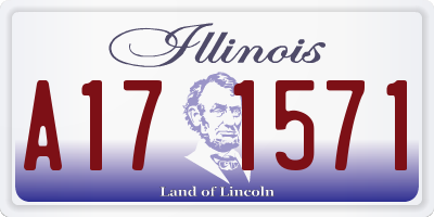 IL license plate A171571