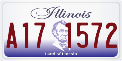 IL license plate A171572