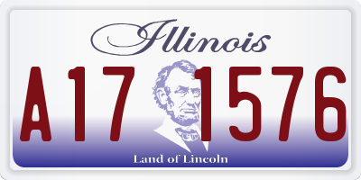 IL license plate A171576