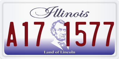 IL license plate A171577