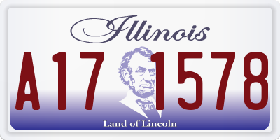 IL license plate A171578