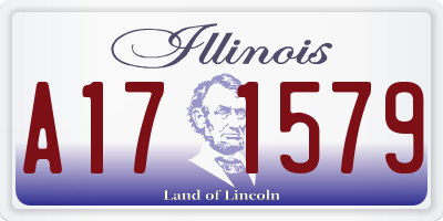 IL license plate A171579