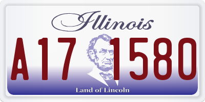 IL license plate A171580