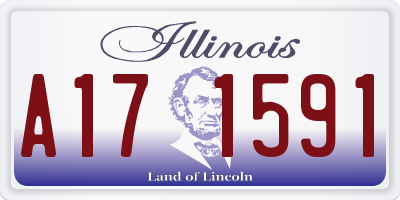 IL license plate A171591