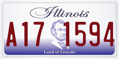 IL license plate A171594