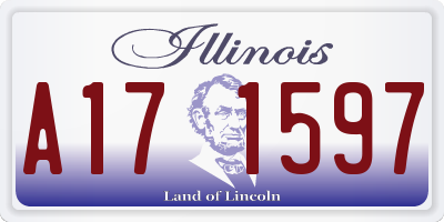 IL license plate A171597