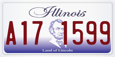 IL license plate A171599