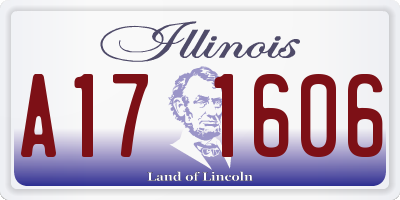 IL license plate A171606