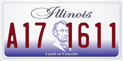 IL license plate A171611
