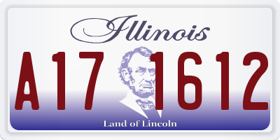 IL license plate A171612