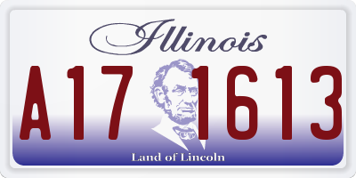IL license plate A171613