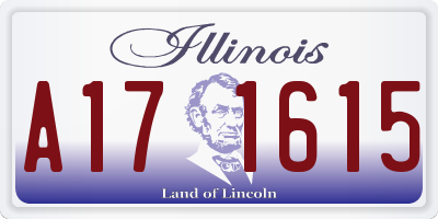 IL license plate A171615