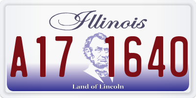 IL license plate A171640