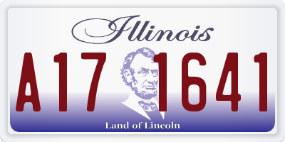 IL license plate A171641