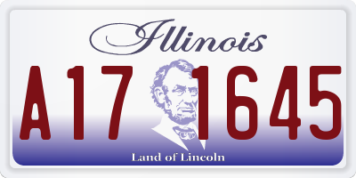 IL license plate A171645