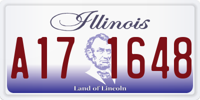 IL license plate A171648