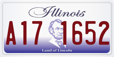 IL license plate A171652