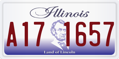 IL license plate A171657