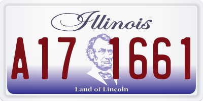 IL license plate A171661