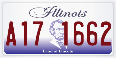 IL license plate A171662