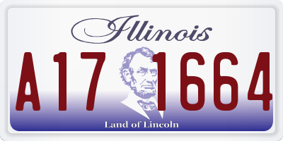 IL license plate A171664