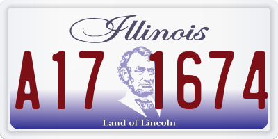 IL license plate A171674