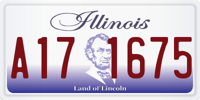 IL license plate A171675