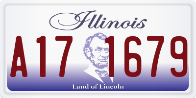 IL license plate A171679