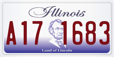 IL license plate A171683