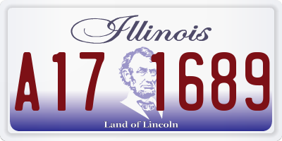 IL license plate A171689