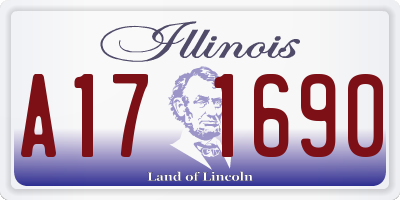 IL license plate A171690