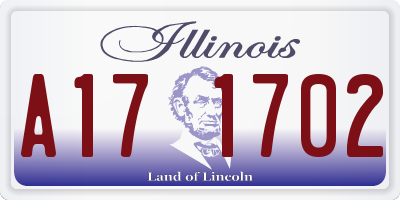 IL license plate A171702